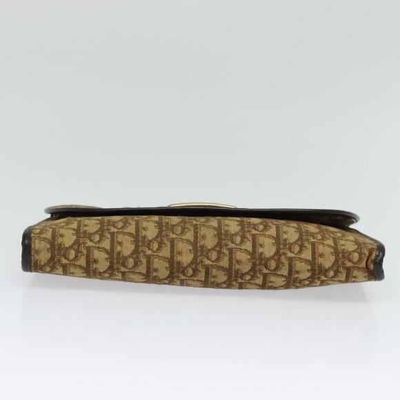 DIOR Trotter Canvas Chain Shoulder Bag Brown - Picture 9 of 12